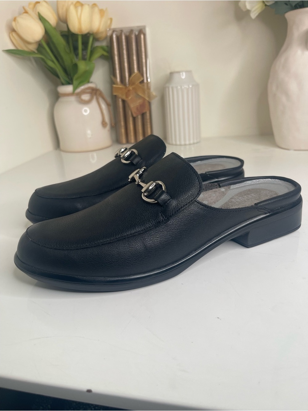 NAOT Women's Shoe Halny Soft Black Lthr 9-9.5 M US